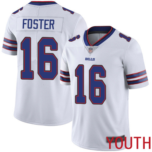 Youth Buffalo Bills #16 Robert Foster White Vapor Untouchable Limited Player NFL Jersey